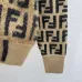 Fendi Women's Luxury High-Neck Sweater  Featuring Iconic All-Over FF Monogram Pattern and Cozy Fuzzy Knit Texture #A56330