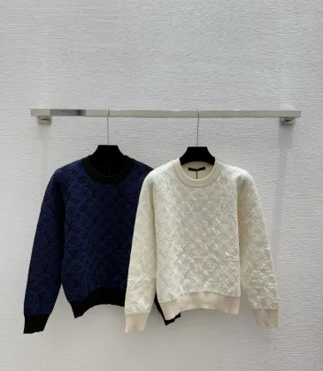 LV Women's Knitted Sweaters  Iconic Monogram Pattern in Dual Colors for Luxury Fashion Aficionados #A56290