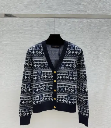 LV Women's Knitted Sweaters  Iconic Monogram Pattern in Dual Colors for Luxury Fashion Aficionados #A56292