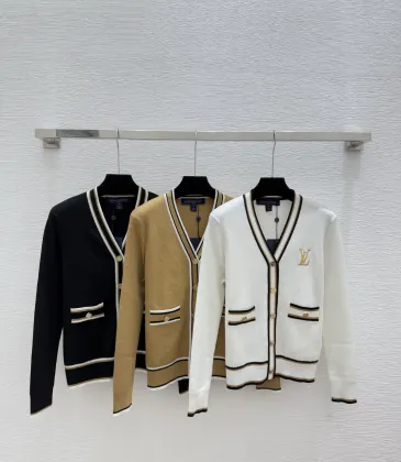 LV Women's Knitted Sweaters  Iconic Monogram Pattern in Dual Colors for Luxury Fashion Aficionados #A56295