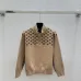 LV Women's Knitted Sweaters:  Iconic Monogram Pattern with Half   Zip Mock Neck for Luxury Fashion Enthusiasts #A56285