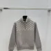 LV Women's Knitted Sweaters:  Iconic Monogram Pattern with Half   Zip Mock Neck for Luxury Fashion Enthusiasts #A56285