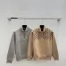 LV Women's Knitted Sweaters:  Iconic Monogram Pattern with Half   Zip Mock Neck for Luxury Fashion Enthusiasts #A56285