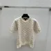 Ladies LV Monogram Knit Short Sleeve Crew Neck Blouse #A62508