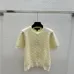 Ladies LV Monogram Knit Short Sleeve Crew Neck Blouse #A62508