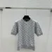 Ladies LV Monogram Knit Short Sleeve Crew Neck Blouse #A62508