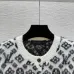 Louis Vuitton Women's Luxury Fuzzy Knit Cardigan  Featuring Iconic All-Over Monogram Jacquard and Cozy Crew Neck #A56324
