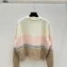 Miu Miu Striped Mohair Blend Cardigan with Embroidered Logo and Buttons #A54564