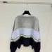 Miu Miu Striped Mohair Blend Cardigan with Embroidered Logo and Buttons #A54564