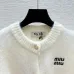 Miu Miu Striped Mohair Blend Cardigan with Embroidered Logo and Buttons #A54564