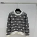Miu Miu Women's Striped Logo Knit Sweater  Featuring Bold Miu Miu Intarsia Pattern and Comfortable Crew Neckline #A56342