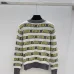 Miu Miu Women's Striped Logo Knit Sweater  Featuring Bold Miu Miu Intarsia Pattern and Comfortable Crew Neckline #A56342
