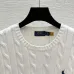 Ralph L Women's Classic Cable-Knit Crewneck Sweater with Embroidered Pony Logo #A54562