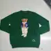 Ralph Lauren Polo Little Pony~ Autumn Winter New R Embroidered Baseball Jacket Cartoon Bear Sweater Loose Lazy Style Versatile Knitwear #A58642