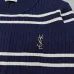 Saint Laurent Women's Wool Striped Knit Sweater with YSL Cassandre Logo #A54576