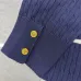 Saint Laurent Women's Wool Striped Knit Sweater with YSL Cassandre Logo #A54577