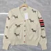 Thom Browne Women's Cardigans Adorable Dachshund - Embroidered Styles with Signature Stripes for Fashion Lovers #A54868