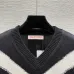 Valentino Women's Knitted Sweater Bold Black   White Chevron V   Neck Design for Luxury Fashion Enthusiasts #A56288