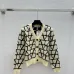 Valentino Women's V Neck Cardigan Sweaters Iconic V Logo Pattern in Dual Colors for Luxury Fashion Enthusiasts #A57753