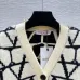 Valentino Women's V Neck Cardigan Sweaters Iconic V Logo Pattern in Dual Colors for Luxury Fashion Enthusiasts #A57753