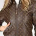 LV Designer Chic Monogram Print Cropped Baseball Jacket #A62501