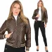 LV Designer Chic Monogram Print Cropped Baseball Jacket #A62501