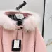Moncel Latest classic celac cut waist ski suit Fox big fur collar #A54850