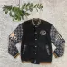 Premium Luxury GUCCI Monogram Embroidered Patchwork Fashion Varsity Bomber Jacket #A62505