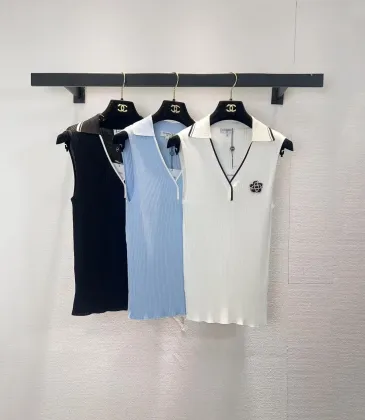 Chanel Monogram Knit Short Sleeve Crew Neck Blouse #A63660 Chanel Monogram Knit Short Sleeve Crew Neck Blouse #A63660