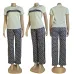 2025 On sale Women's Dior CD Pattern Top and Pants Set with Side Stripe #A47225