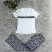 2025 On sale Women's Dior CD Pattern Top and Pants Set with Side Stripe #A47225