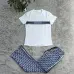 2025 On sale Women's Dior CD Pattern Top and Pants Set with Side Stripe #A47225