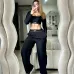 Alo Inspired 2 Piece Women's Yoga Workout Tracksuit Set #A63665