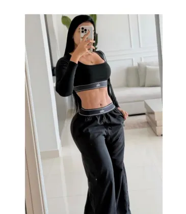 Alo Inspired 2 Piece Women's Yoga Workout Tracksuit Set #A63665