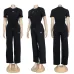 Alo Yoga Women's Loungewear Sets  Signature Logo Design in Black   White with Comfortable Fit for Active Fashionistas #A57323