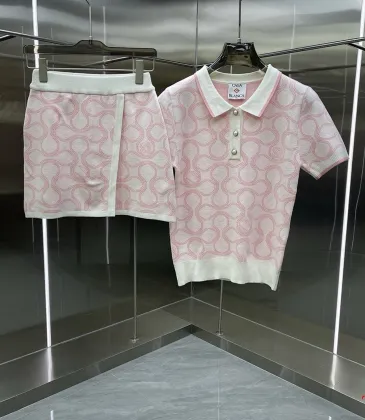 Casablanca Style Knit Polo Top & Skirt Set, S-XL #A63518 Casablanca Style Knit Polo Top & Skirt Set, S-XL #A63518