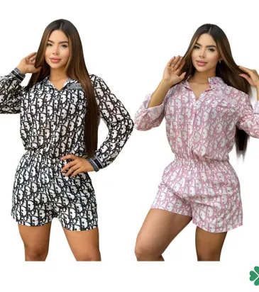 Dior Women shirt short set #A62791 Dior Women shirt short set #A62791