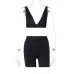 Hot goods 2021 summer hot selling women's wear new V-neck sports Yoga suit women's wholesale #999902416