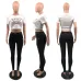 Prada Two-piece set including a new cross-border European and American independent website high street fashion brand letter-printed short-sleeved T-shirt and long pants #A64627