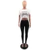Prada Two-piece set including a new cross-border European and American independent website high street fashion brand letter-printed short-sleeved T-shirt and long pants #A64627