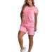 Sale DIOR Embossed Short Set with Contrast Side Panels #A47230