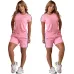 Sale DIOR Embossed Short Set with Contrast Side Panels #A47230