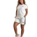 Sale Gucci Embossed Short Set with Contrast Side Panels #A47229