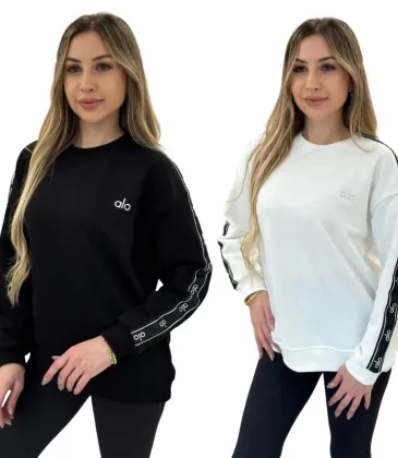 Special Offer Alo Yoga Women's Loungewear Sets  Signature Logo Design in Black   White with Comfortable Fit for Active Fashionistas   #A57324