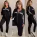 Women's Dior CD Pattern Hoodie and Pants Set with Side Stripe #A47228