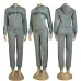 Women's Dior CD Pattern Hoodie and Pants Set with Side Stripe #A47228