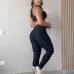 new fashion alo yoga sports vest pants running fitness waist-tightening women's clothing two-piece set #A47863