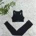 new fashion alo yoga sports vest pants running fitness waist-tightening women's clothing two-piece set #A47863