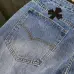 Chrome Women's Hearts classic blue black leather jeans #A48738