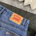 Chrome Women's Hearts classic blue black leather jeans #A48738